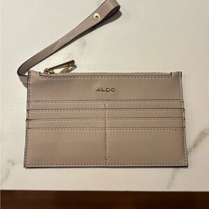 Aldo Taupe Zip-Around Wallet